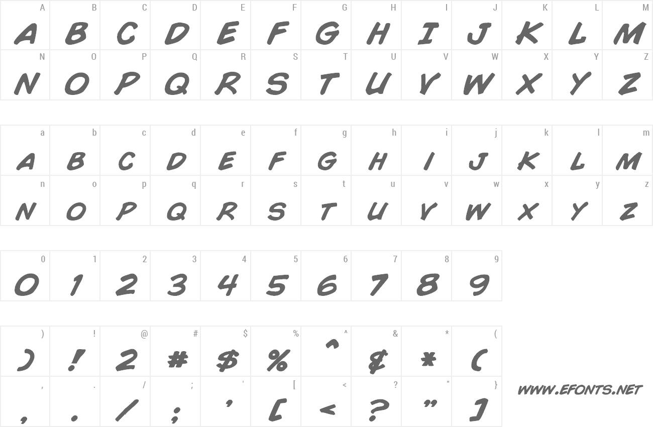 Font Comic Book preview